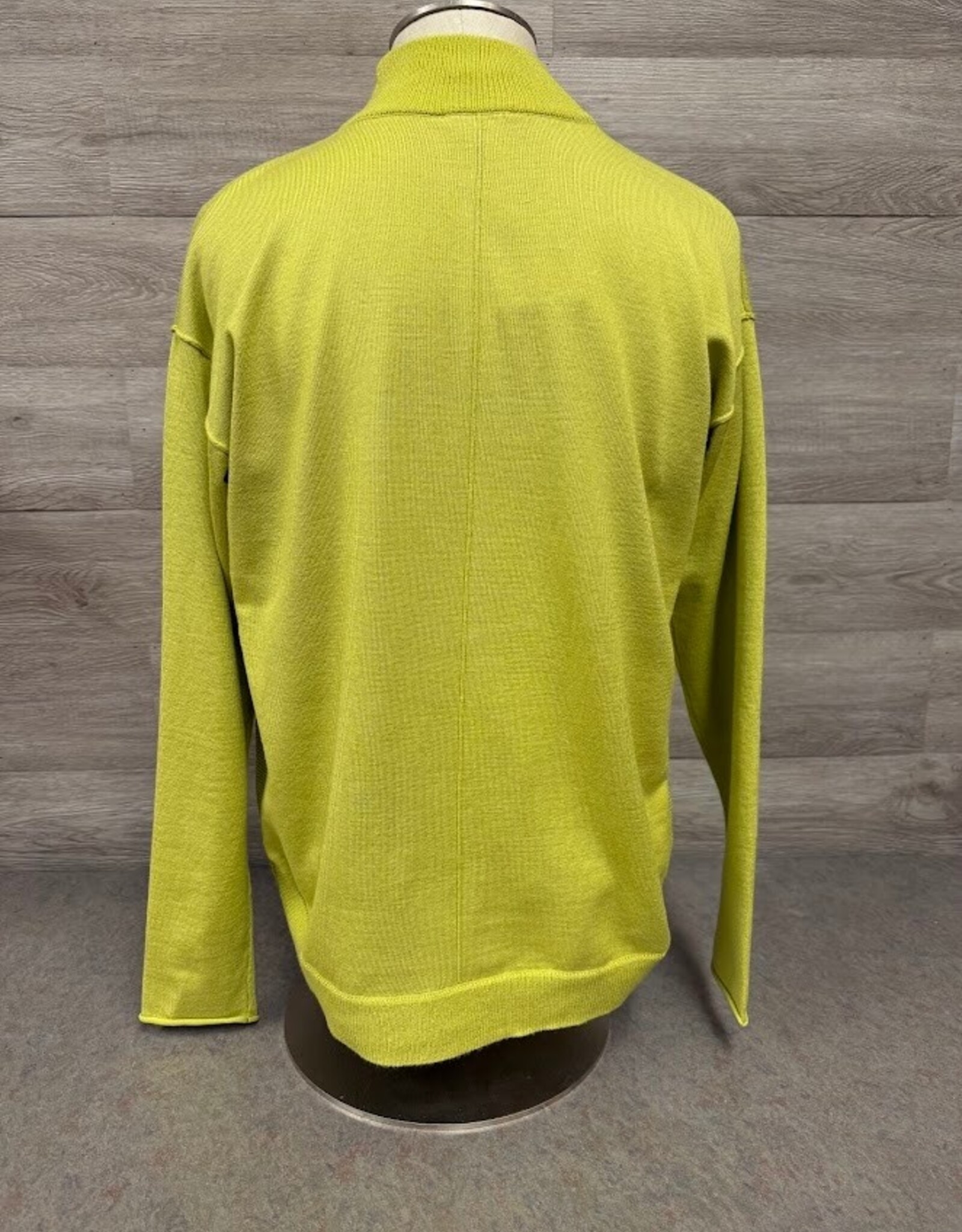 Metric Knits Metric Knits Olive Mock Neck Long Sleeve Top  AS