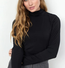 Soya Concept SOYA CONCEPT  Black Long Sleeve Turtle Neck Top LO