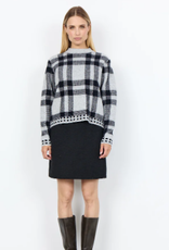 Soya Concept SOYA CONCEPT  White/BLK Plaid  Sweater CR