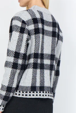 Soya Concept SOYA CONCEPT  White/BLK Plaid  Sweater CR