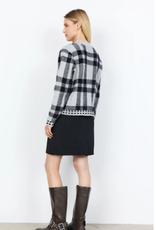 Soya Concept SOYA CONCEPT  White/BLK Plaid  Sweater CR