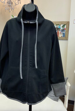 Lulu B Lulu B Black Reversible Zip Up Jacket AH Lulu B Lulu B Black Reversible Zip Up Jacket AH