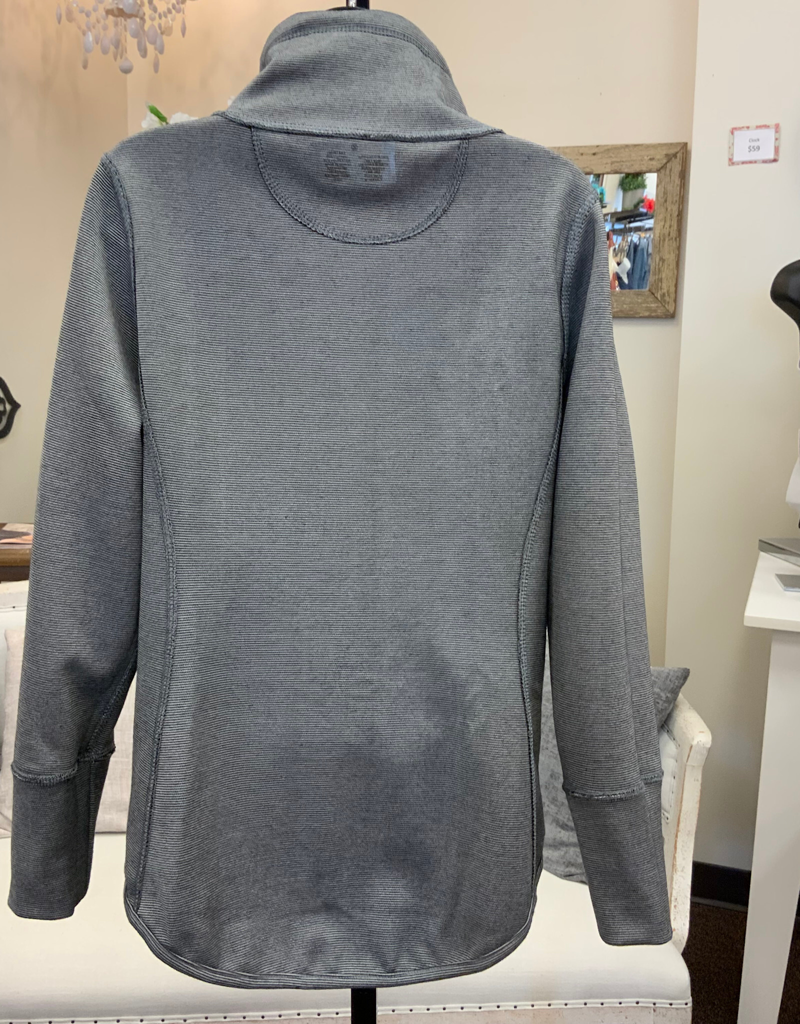 Lulu B Lulu B Black Reversible Zip Up Jacket AH