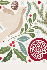 Boston International Winter Berry Dove Lunch Napkin