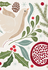 Boston International Winter Berry Dove Cocktail Napkin