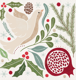 Boston International Winter Berry Dove Cocktail Napkin