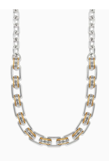 Brighton Brighton JM7653 Mosaic Two Tone Links Necklace OO