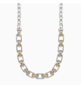 Brighton Brighton JM7653 Mosaic Two Tone Links Necklace OO
