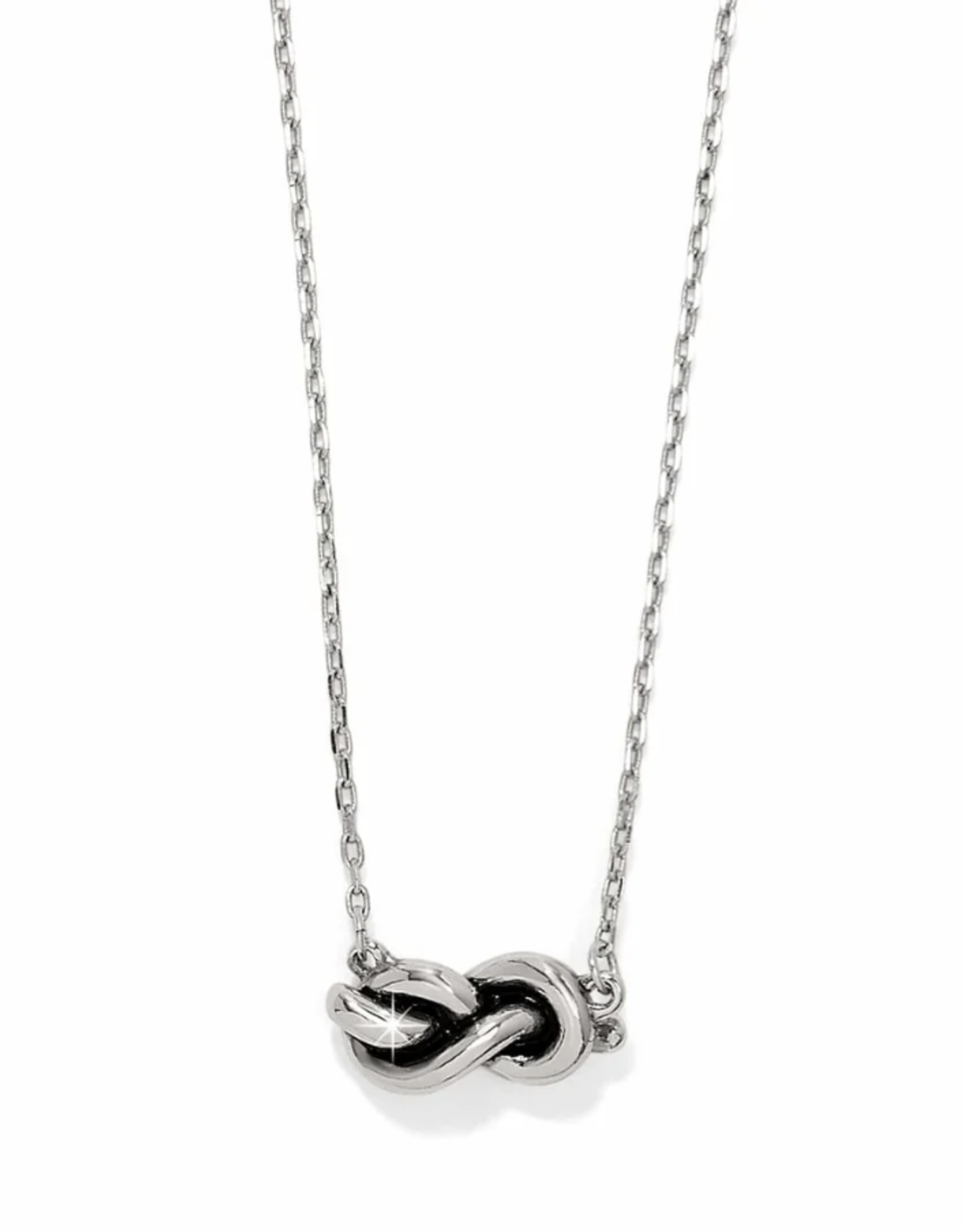 Brighton Brighton Silver Interlok Single Knot Petite Necklace