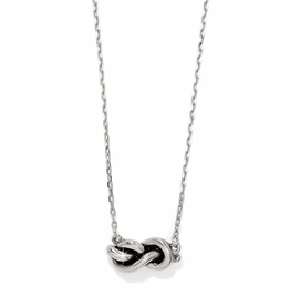 Brighton Brighton Silver Interlok Single Knot Petite Necklace