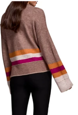 Tribal Tribal Mocha L/S Cardigan W/Pocket CS