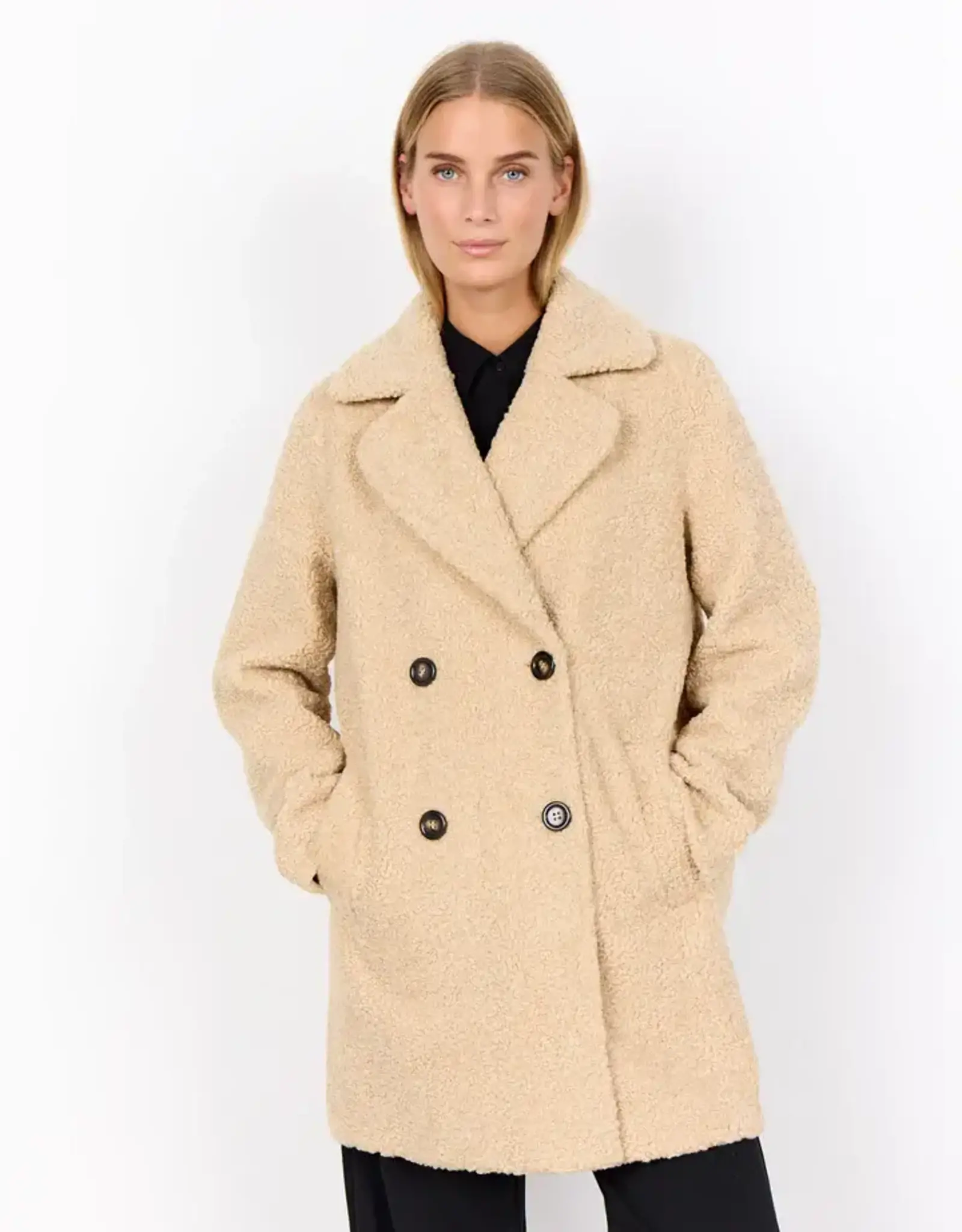 Soya Concept Soya Sand Sherpa Coat RR