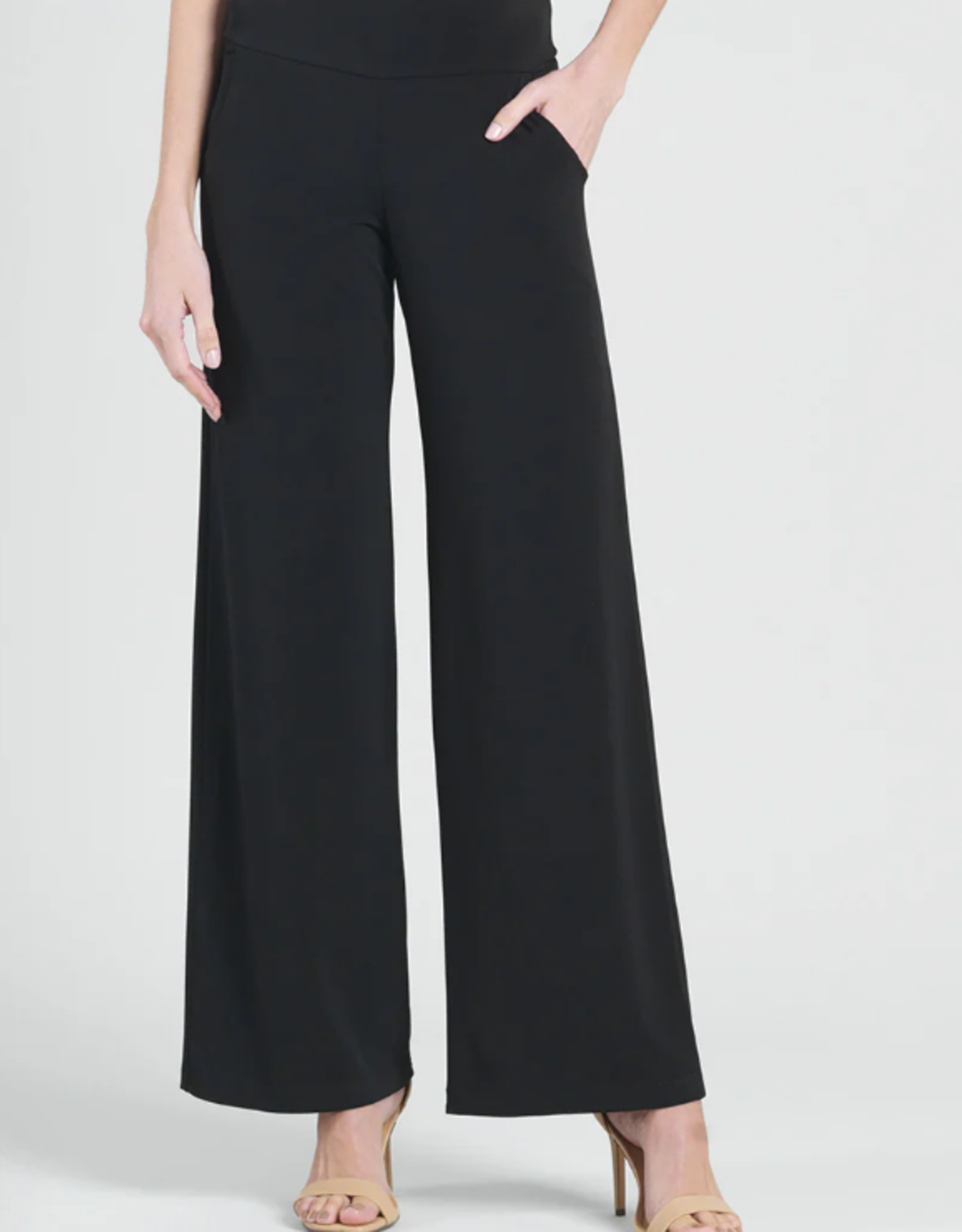 Clara Sun Woo Clara Sun Woo PT21 Black Pull-On Palazzo Pant
