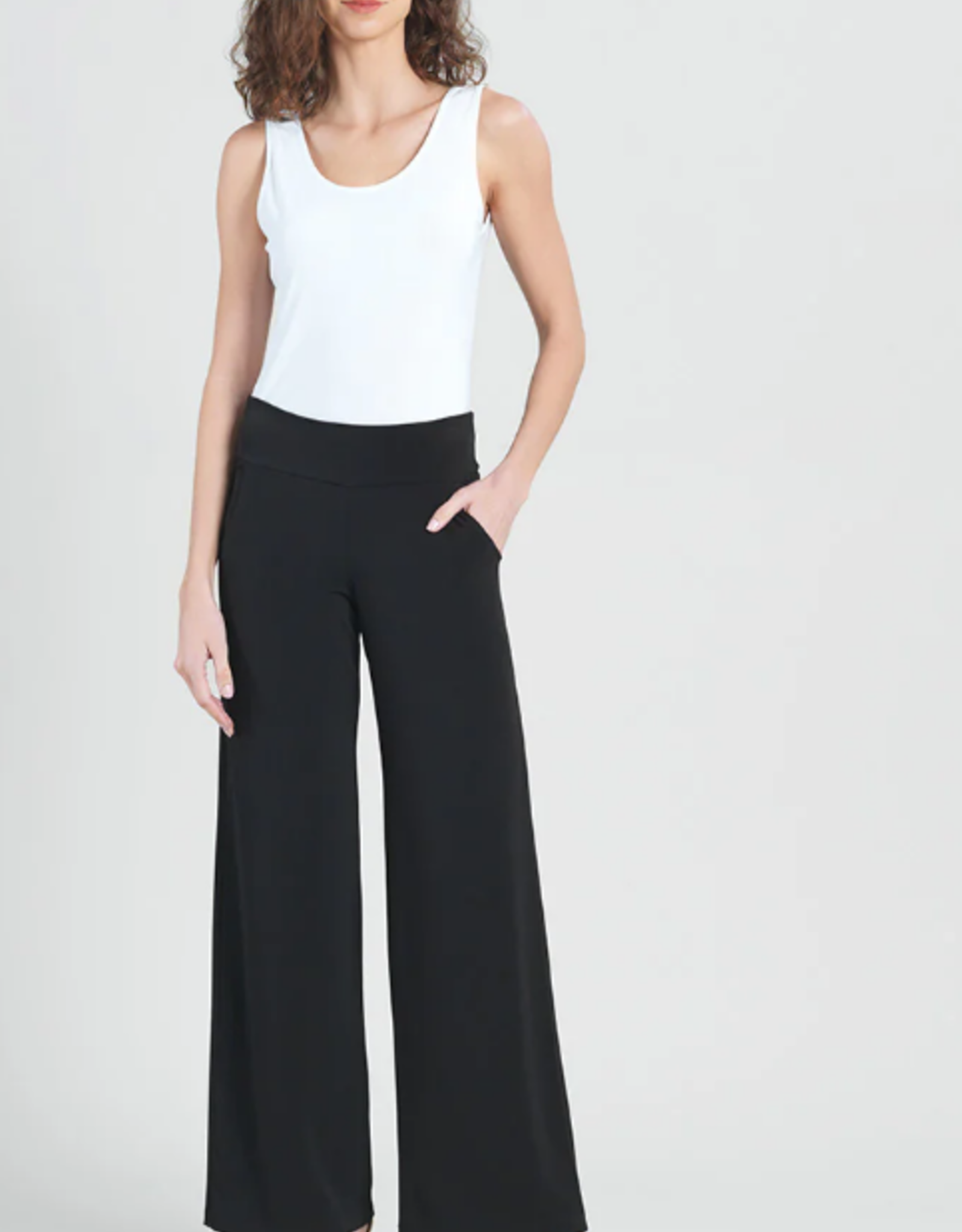 Clara Sun Woo Clara Sun Woo PT21 Black Pull-On Palazzo Pant