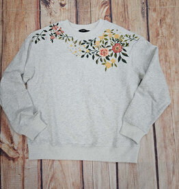 Papillon Papillon  Grey  Embroidered  Detail Sweatshirt  AL