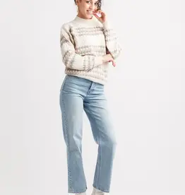 Papillon Papillon Cream Round High Neck Sweater AL
