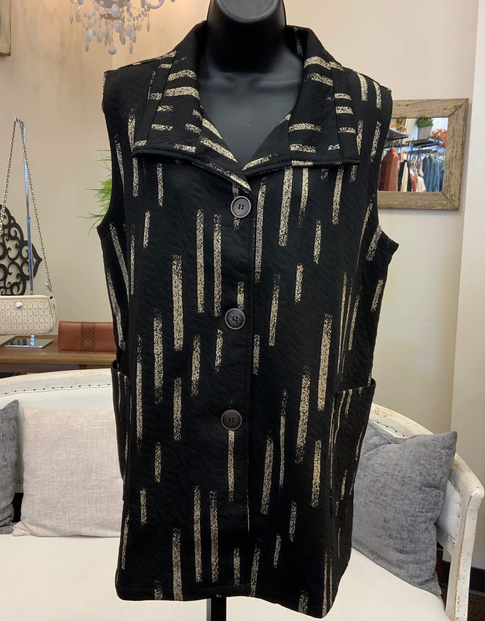 Creation Creation Matchstick Button Vest LK