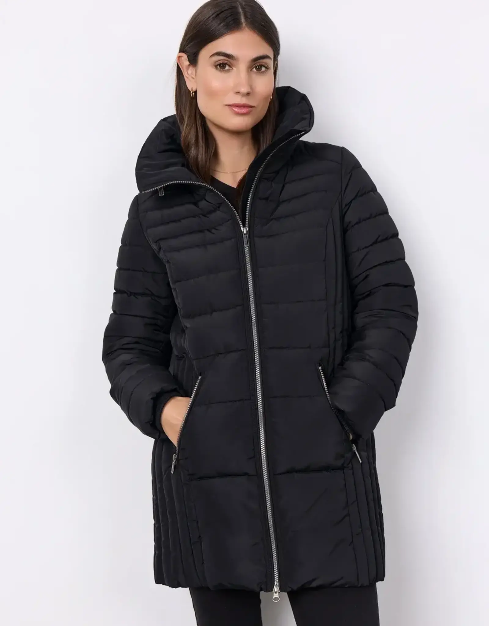 Soya Concept Soya Black Puffer Jacket OE