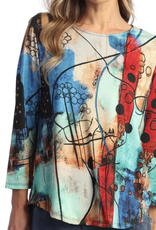 Jess & Jane Jess & Jane Multi Vogue Tunic Top LO
