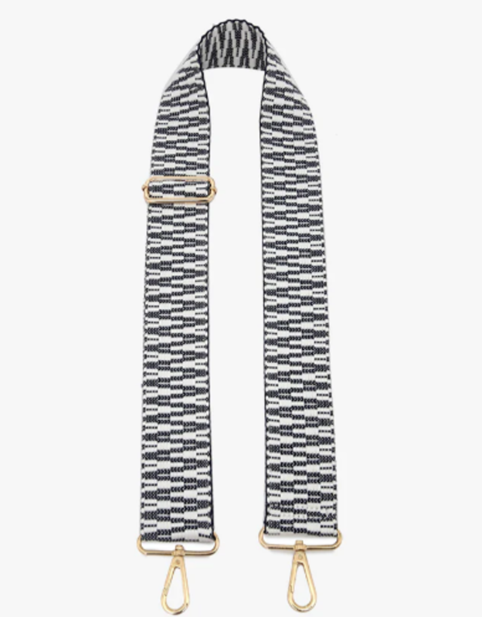 Jen and Co Jen & Co Black/White Aztec Adjustable Guitar Strap