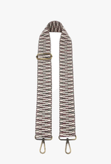 Jen and Co Jen & Co Burgundy Multi Aztec Adjustable Guitar Strap