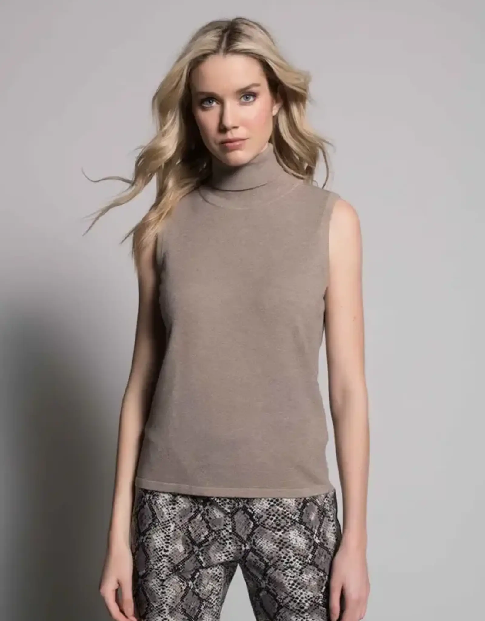 Picadilly PICADILLY Heather Grey  Turtle Neck Tank  LK
