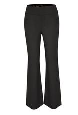 Ethyl Ethyl Black Pull-On Mid-Rise Boot Cut Ponte Pant