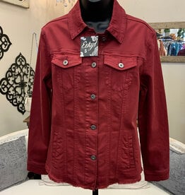 Ethyl Ethyl JK1842RAI Denim Long Sleeve Jacket w/Detail CK