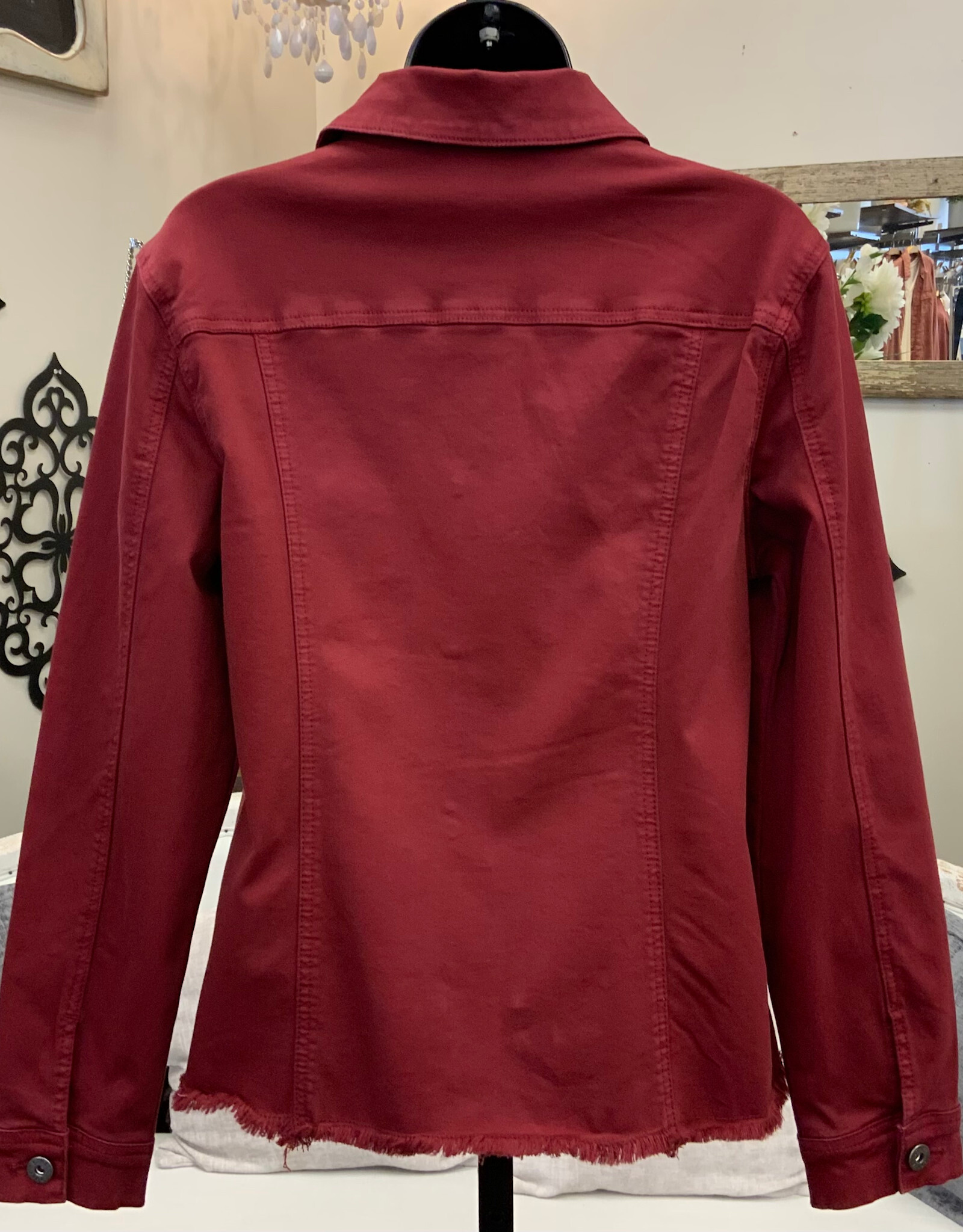 Ethyl Ethyl JK1842RAI Denim Long Sleeve Jacket w/Detail CK