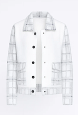 Picadilly PICADILLY  Off WHT/Grey Button Up Jacket KH