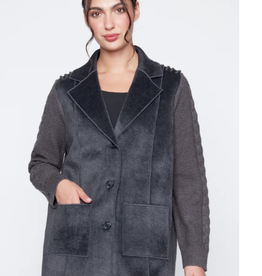 Picadilly PICADILLY Heather Charcoal Mid Length Jacket OK