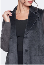 Picadilly PICADILLY  Heather Charcoal Mid Length Jacket OK