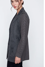Picadilly PICADILLY  Heather Charcoal Mid Length Jacket OK