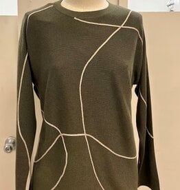 Picadilly PICADILLY FK211 Capers Metallic Trim L/S Top