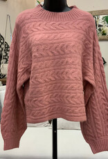 Papillon Papillon Rose Cable Knit Sweater LK