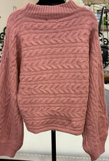 Papillon Papillon Rose Cable Knit Sweater LK