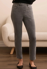 Tribal Tribal Grey Pull-On Ankle Denim Pant w/Glitter