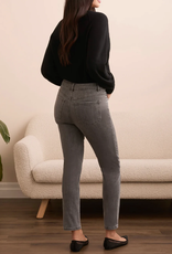 Tribal Tribal Grey Pull-On Ankle Denim Pant w/Glitter