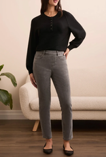 Tribal Tribal Grey Pull-On Ankle Denim Pant w/Glitter