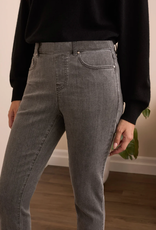 Tribal Tribal Grey Pull-On Ankle Denim Pant w/Glitter