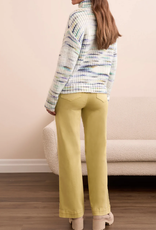 Tribal Tribal 5969O Cream/Multi Turtle Neck Long Sleeve Sweater CK