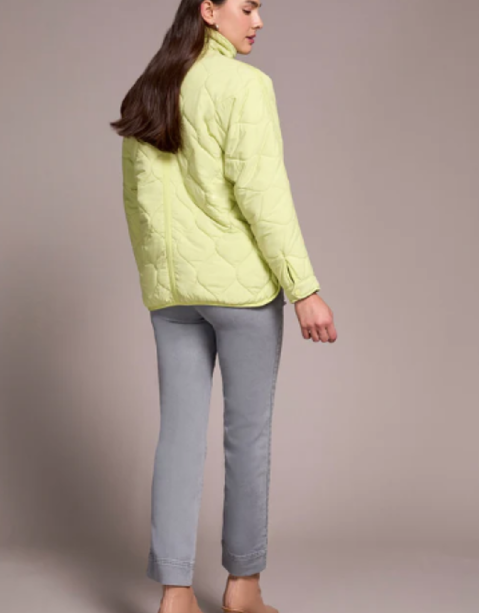 Tribal Tribal Limemist Zip Front Drop Shoulder Quilted Puffer Jacket