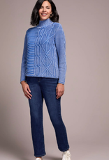 Tribal Tribal Ultra Blue Textured Sweater CK