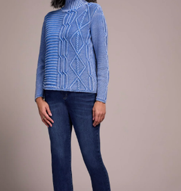 Tribal Tribal Ultra Blue Textured Sweater