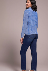 Tribal Tribal Ultra Blue Textured Sweater CK
