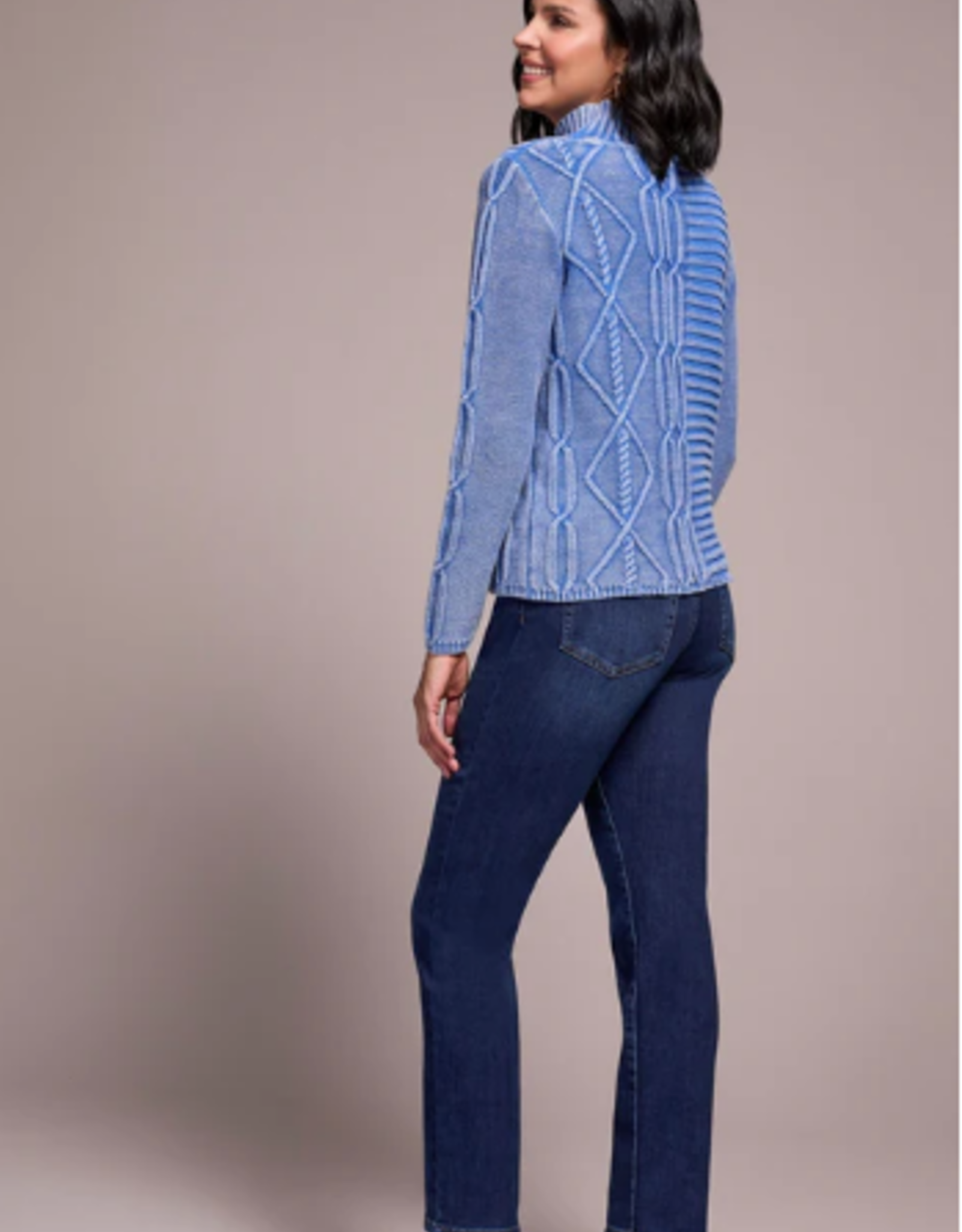 Tribal Tribal Ultra Blue Textured Sweater CK