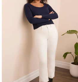 Tribal Tribal Sophia Ecru Curvy Fit Micro Flare CE