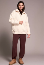 Tribal Tribal Sophia  Cream Snap Up Cream Bomber Jacket HK