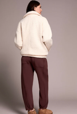 Tribal Tribal Sophia  Cream Snap Up Cream Bomber Jacket HK