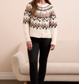 Tribal Tribal Moonstone Button Up Cardigan Sweater KA
